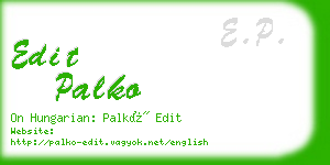 edit palko business card